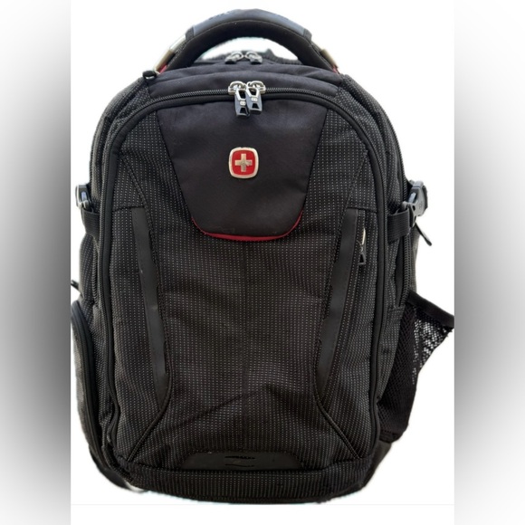 SwissGear SA3595 ScanSmart Laptop Backpack Black USB Airflow TSA - Picture 1 of 16